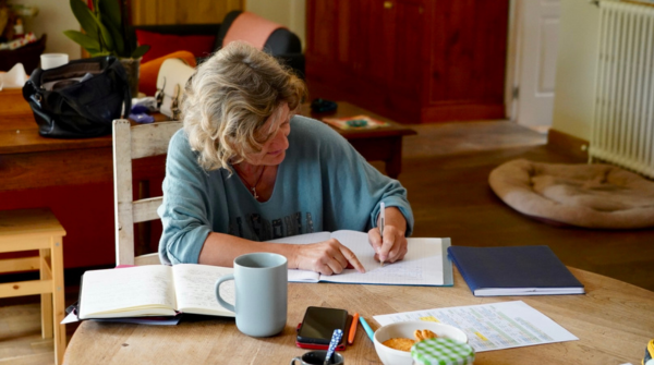 Geneviève à la Maison des Bois