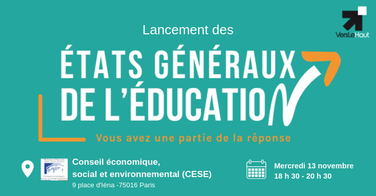 Bloquez la date : Lancement des Etats Généraux de l’Education 1 Visuel Lancement EGE